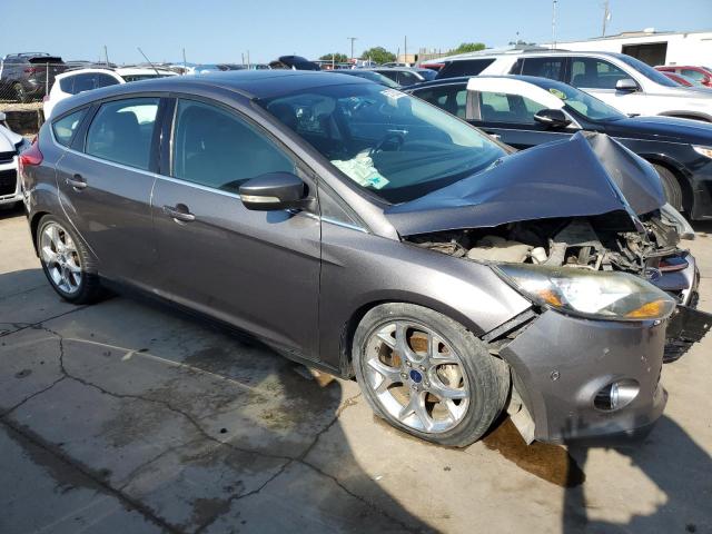 1FADP3N23EL207843 - 2014 FORD FOCUS TITANIUM GRAY photo 4