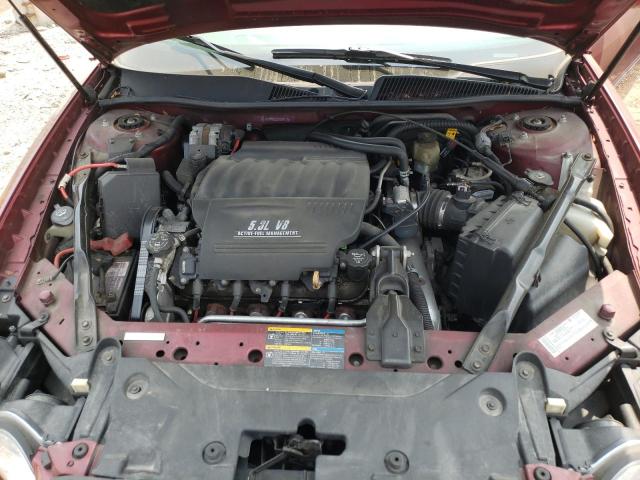 2G4WN58C881334277 - 2008 BUICK LACROSSE SUPER SERIES RED photo 11