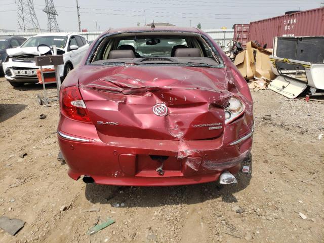 2G4WN58C881334277 - 2008 BUICK LACROSSE SUPER SERIES RED photo 6