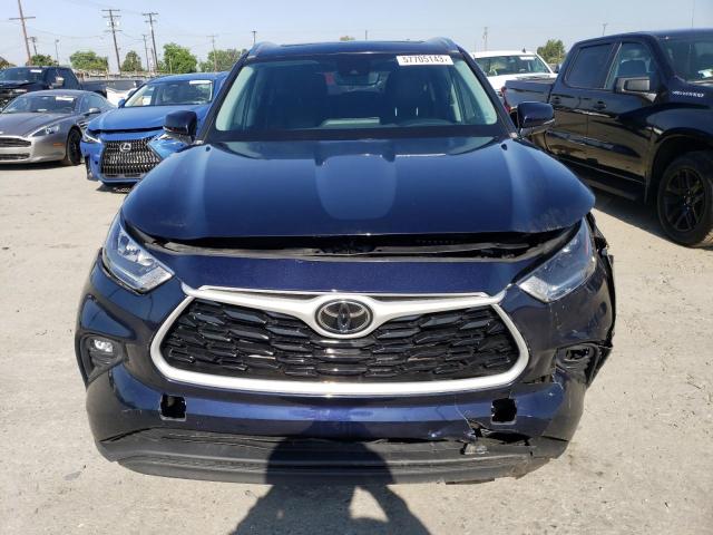 5TDGZRAH6LS000535 - 2020 TOYOTA HIGHLANDER XLE BLUE photo 5