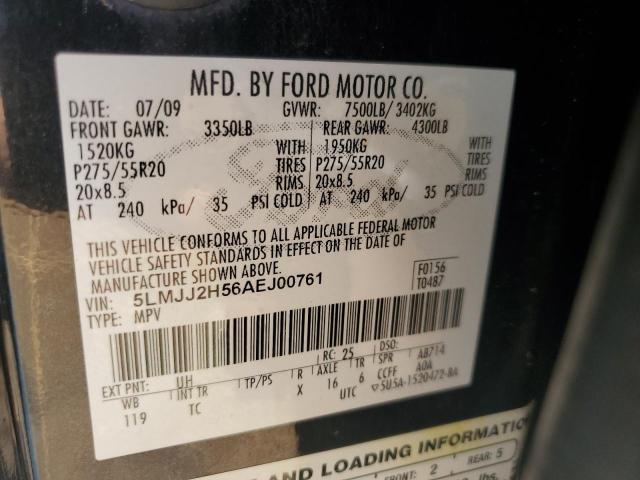 5LMJJ2H56AEJ00761 - 2010 LINCOLN NAVIGATOR 黑色 照片 13