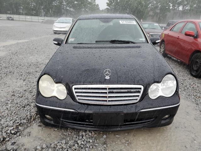 WDBRF92H96F782493 - 2006 MERCEDES-BENZ C 280 4MATIC BLACK photo 5