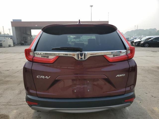 2HKRW2H50KH647487 - 2019 HONDA CR-V EX BURGUNDY photo 6