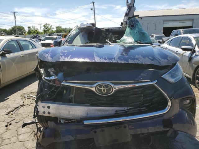 5TDFZRBH6MS151435 - 2021 TOYOTA HIGHLANDER PLATINUM BLUE photo 5