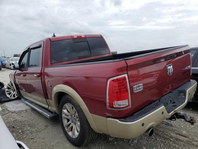 1C6RR7PT6DS713752 - 2013 RAM 1500 LONGHORN RED photo 2