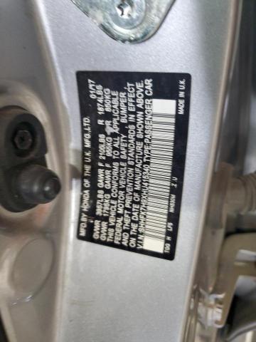 SHHFK7H9XHU415340 - 2017 HONDA CIVIC SPORT TOURING SILVER photo 13