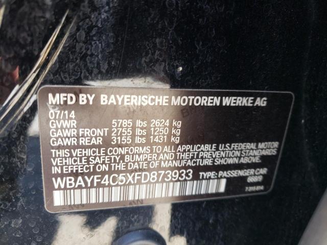 WBAYF4C5XFD873933 - 2015 BMW 740 LXI BLACK photo 12