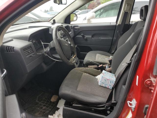 1J8FT47058D744365 - 2008 JEEP COMPASS SPORT Қызыл фото 7