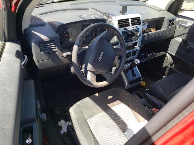 1J8FT47058D744365 - 2008 JEEP COMPASS SPORT Қызыл фото 8