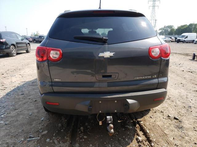 1GNKVEEDXBJ285250 - 2011 CHEVROLET TRAVERSE LS BLUE photo 6