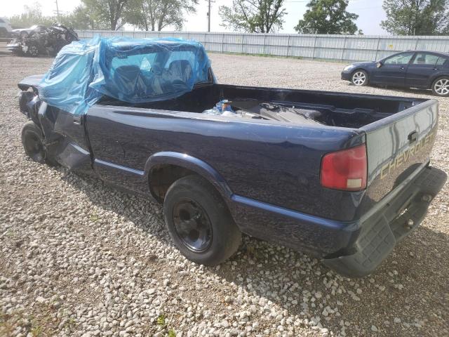 1GCCS145018188833 - 2001 CHEVROLET S TRUCK S10 BLUE photo 2