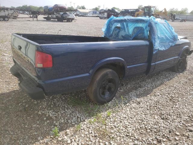 1GCCS145018188833 - 2001 CHEVROLET S TRUCK S10 BLUE photo 3