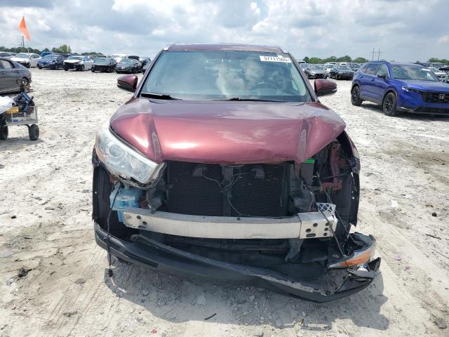 5TDJKRFH5FS076111 - 2015 TOYOTA HIGHLANDER XLE BURGUNDY photo 5