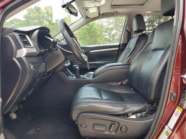 5TDJKRFH5FS076111 - 2015 TOYOTA HIGHLANDER XLE BURGUNDY photo 7