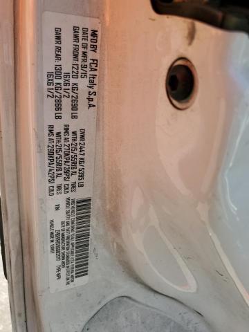 ZFBERFBT8G6B21717 - 2016 RAM PROMASTER SLT WHITE photo 13