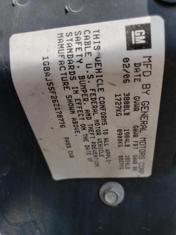 1G8AJ55F26Z178776 - 2006 SATURN ION LEVEL 2 黑色 照片 12