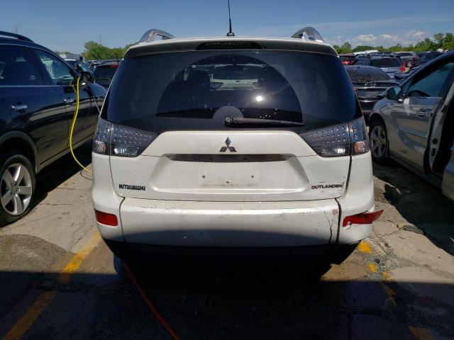 JA4LS31W09Z004614 - 2009 MITSUBISHI OUTLANDER SE WHITE photo 6