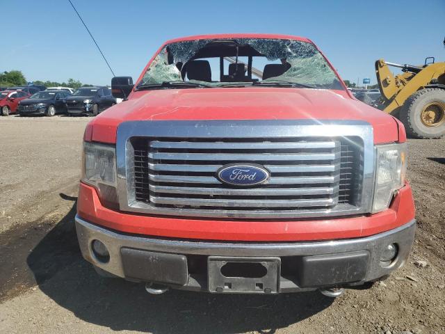 1FTFX1EF6BFA77495 - 2011 FORD F150 SUPER CAB RED photo 5