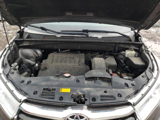 5TDJKRFHXGS320255 - 2016 TOYOTA HIGHLANDER XLE Մոխրագույն լուսանկար 12