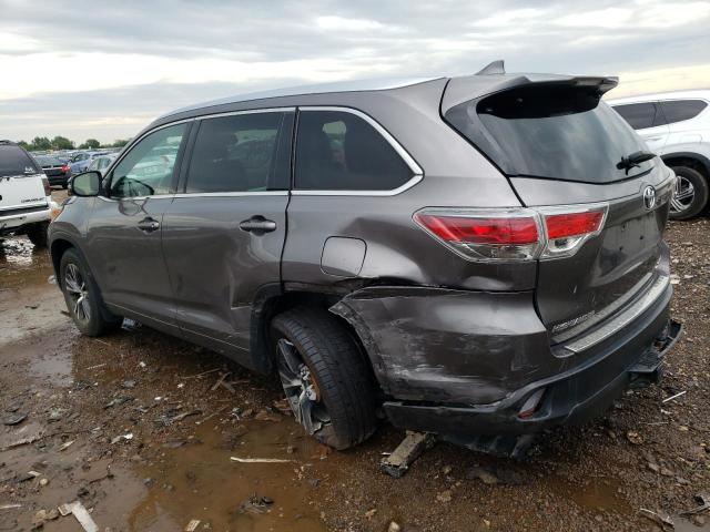 5TDJKRFHXGS320255 - 2016 TOYOTA HIGHLANDER XLE Մոխրագույն լուսանկար 2
