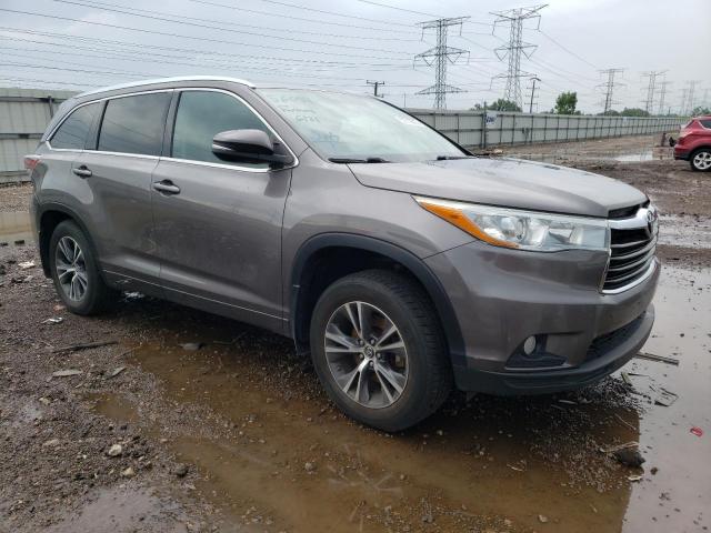 5TDJKRFHXGS320255 - 2016 TOYOTA HIGHLANDER XLE Մոխրագույն լուսանկար 4