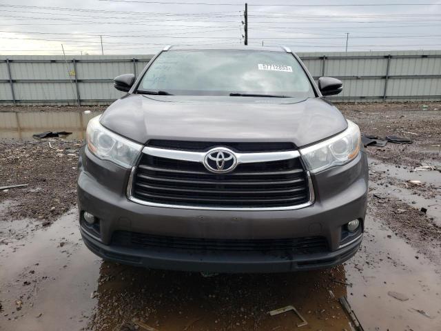 5TDJKRFHXGS320255 - 2016 TOYOTA HIGHLANDER XLE Մոխրագույն լուսանկար 5