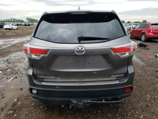 5TDJKRFHXGS320255 - 2016 TOYOTA HIGHLANDER XLE Մոխրագույն լուսանկար 6