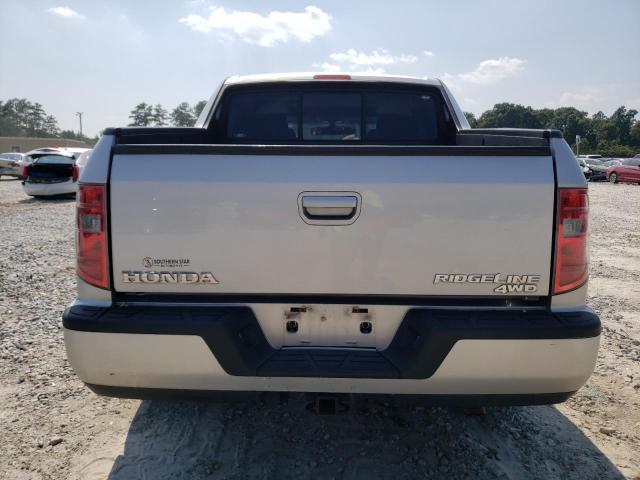 5FPYK16519B104234 - 2009 HONDA RIDGELINE RTL SILVER photo 6