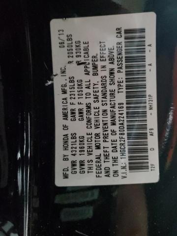 1HGCR2F80DA224169 - 2013 HONDA ACCORD EXL Чорний фото 13