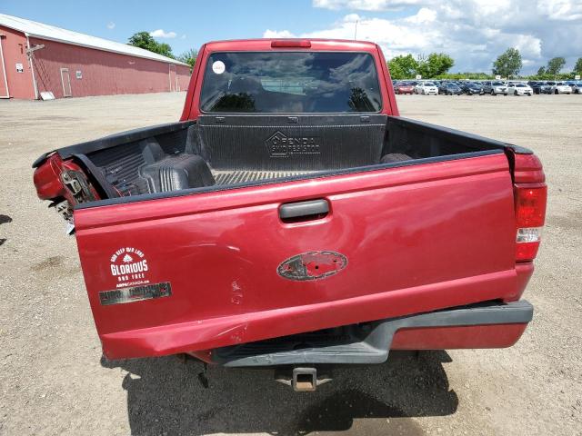 1FTZR45E29PA62304 - 2009 FORD RANGER SUPER CAB RED photo 6