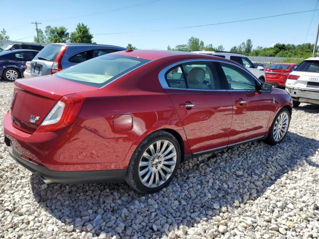 1LNHL9EK8DG617776 - 2013 LINCOLN MKS RED photo 3