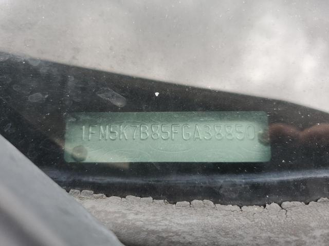 1FM5K7B85FGA38850 - 2015 FORD EXPLORER თეთრი ფოტო 13