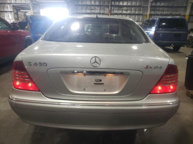 WDBNG83J85A450225 - 2005 MERCEDES-BENZ S 430 4MATIC GRAY photo 6