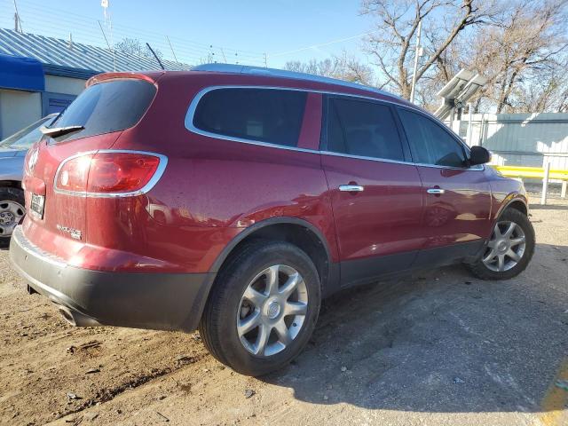 5GAER237X8J204019 - 2008 BUICK ENCLAVE CXL RED photo 3