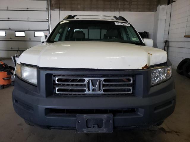 2HJYK164X6H515617 - 2006 HONDA RIDGELINE RTS WHITE photo 5