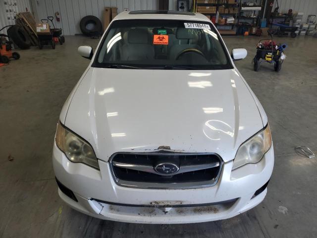 4S3BL616987217457 - 2008 SUBARU LEGACY 2.5I WHITE photo 5