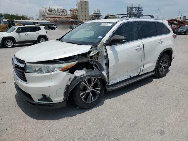 5TDKKRFH1GS121843 - 2016 TOYOTA HIGHLANDER XLE Ağ foto 1