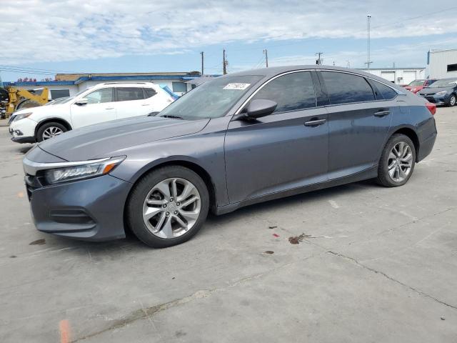 1HGCV1F13JA014377 - 2018 HONDA ACCORD LX GRAY photo 1