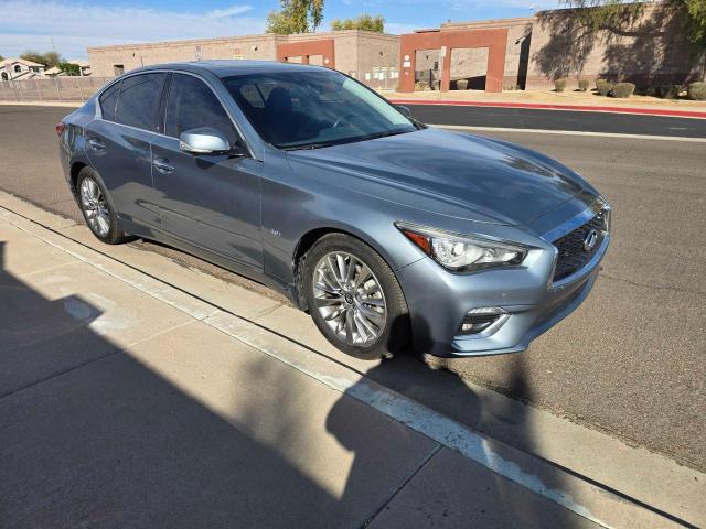 JN1EV7AR3JM441650 - 2018 INFINITI Q50 LUXE GRAY photo 1