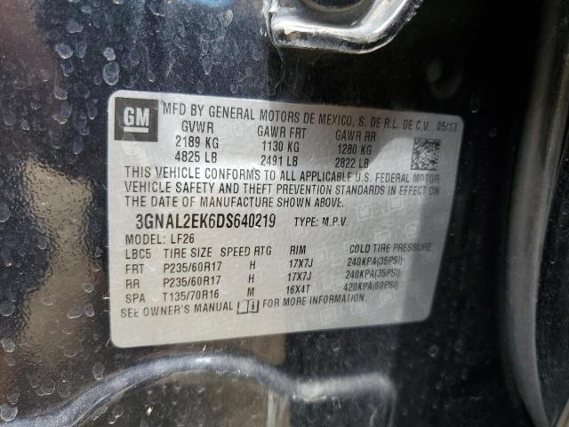 3GNAL2EK6DS640219 - 2013 CHEVROLET CAPTIVA LS 黑色 照片 13