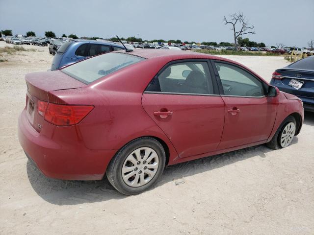 KNAFU4A25D5669716 - 2013 KIA FORTE EX RED photo 3