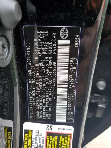 4T1G11AK0RU255699 - 2024 TOYOTA CAMRY SE NIGHT SHADE BLACK photo 13