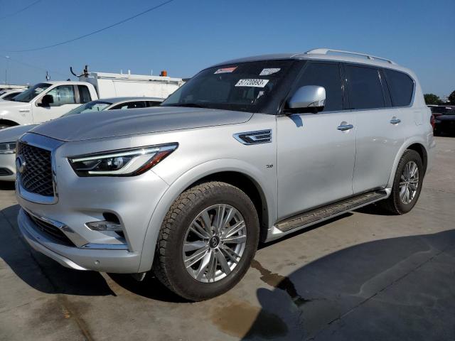 JN8AZ2NF7J9661822 - 2018 INFINITI QX80 BASE SILVER photo 1