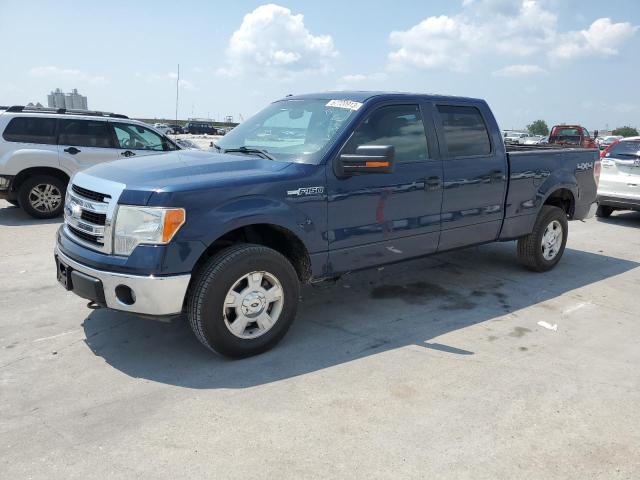 1FTFW1EF4EFB02868 - 2014 FORD F150 SUPERCREW BLUE photo 1