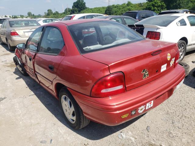 3B3ES47CXST577083 - 1995 DODGE NEON HIGHLINE RED photo 2