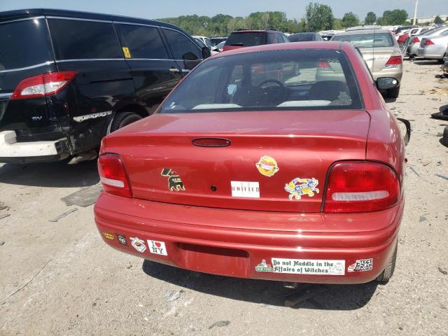 3B3ES47CXST577083 - 1995 DODGE NEON HIGHLINE RED photo 6