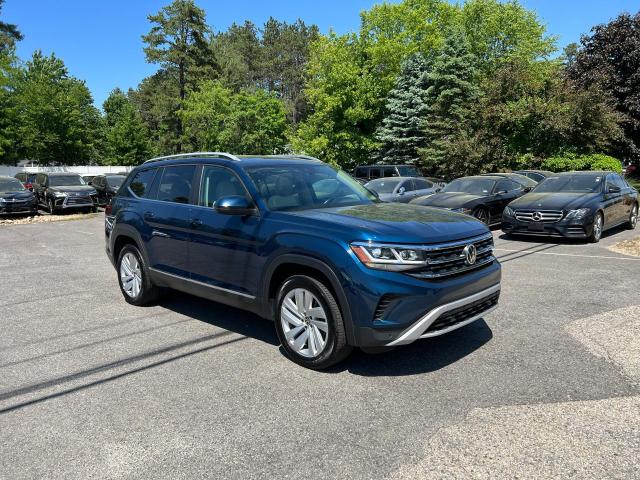 1V2BR2CA0MC528073 - 2021 VOLKSWAGEN ATLAS SEL BLUE photo 2