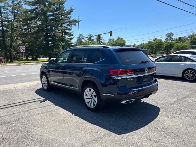 1V2BR2CA0MC528073 - 2021 VOLKSWAGEN ATLAS SEL BLUE photo 4