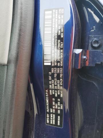 ZASFAKBN7J7B94750 - 2018 ALFA ROMEO STELVIO TI BLUE photo 13