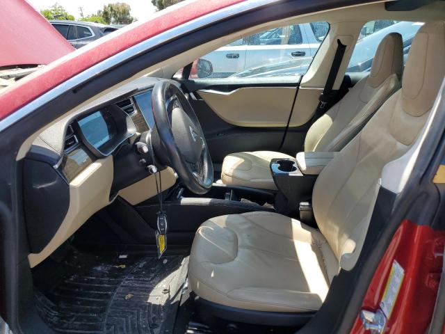 5YJSA1H12EFP50324 - 2014 TESLA MODEL S Կարմիր լուսանկար 7